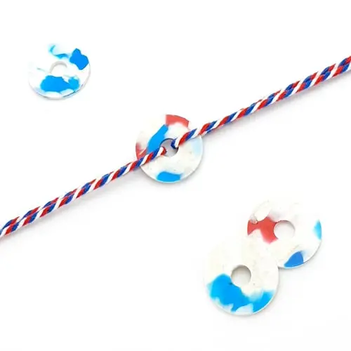 Bracelet 100% plastique recyclé tricolore