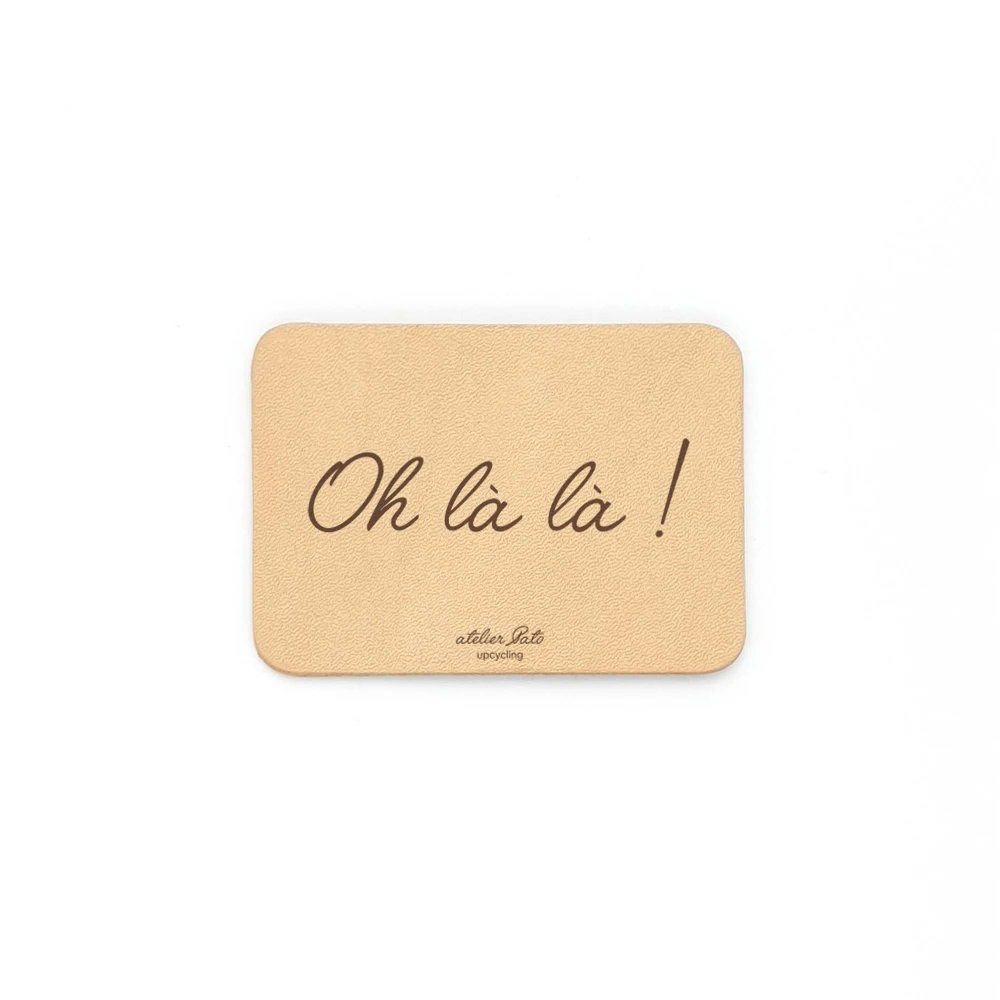 Magnet en cuir végétal upcyclé - Oh là là !