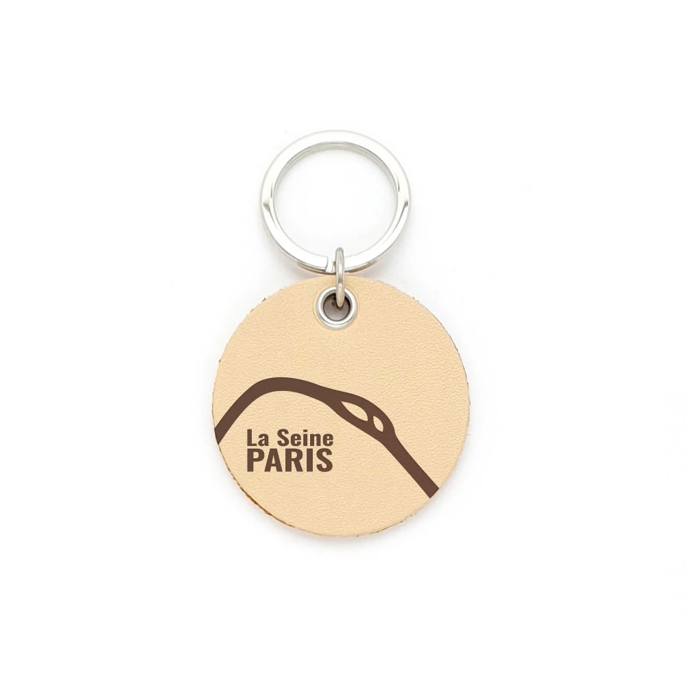 Porte-clés en cuir upcyclé - La Seine Paris